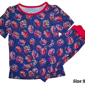 Cars Short Sleeve Shirt & Pants Bamboo PJs Boys Size 9/10